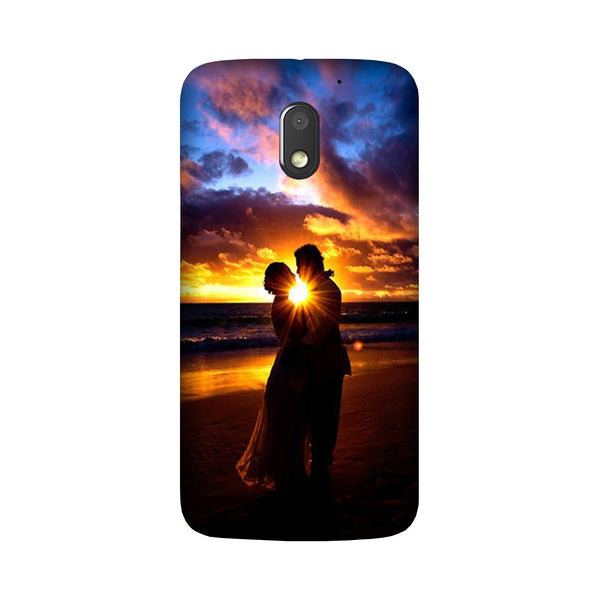 Couple Sea shore Case for Moto E3 Power