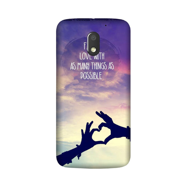 Fall in love Case for Moto E3 Power