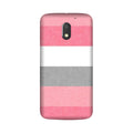 Pink white pattern Case for Moto E3 Power
