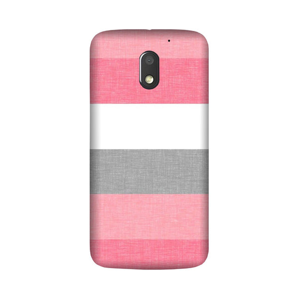 Pink white pattern Case for Moto E3 Power