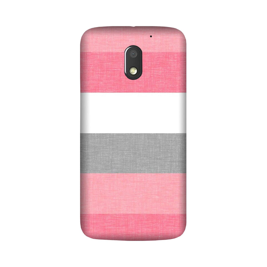 Pink white pattern Case for Moto E3 Power