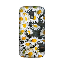 White flowers2 Case for Moto E3 Power
