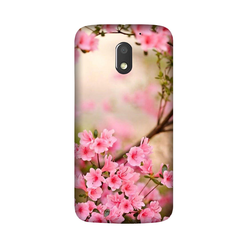 Pink flowers Case for Moto E3 Power