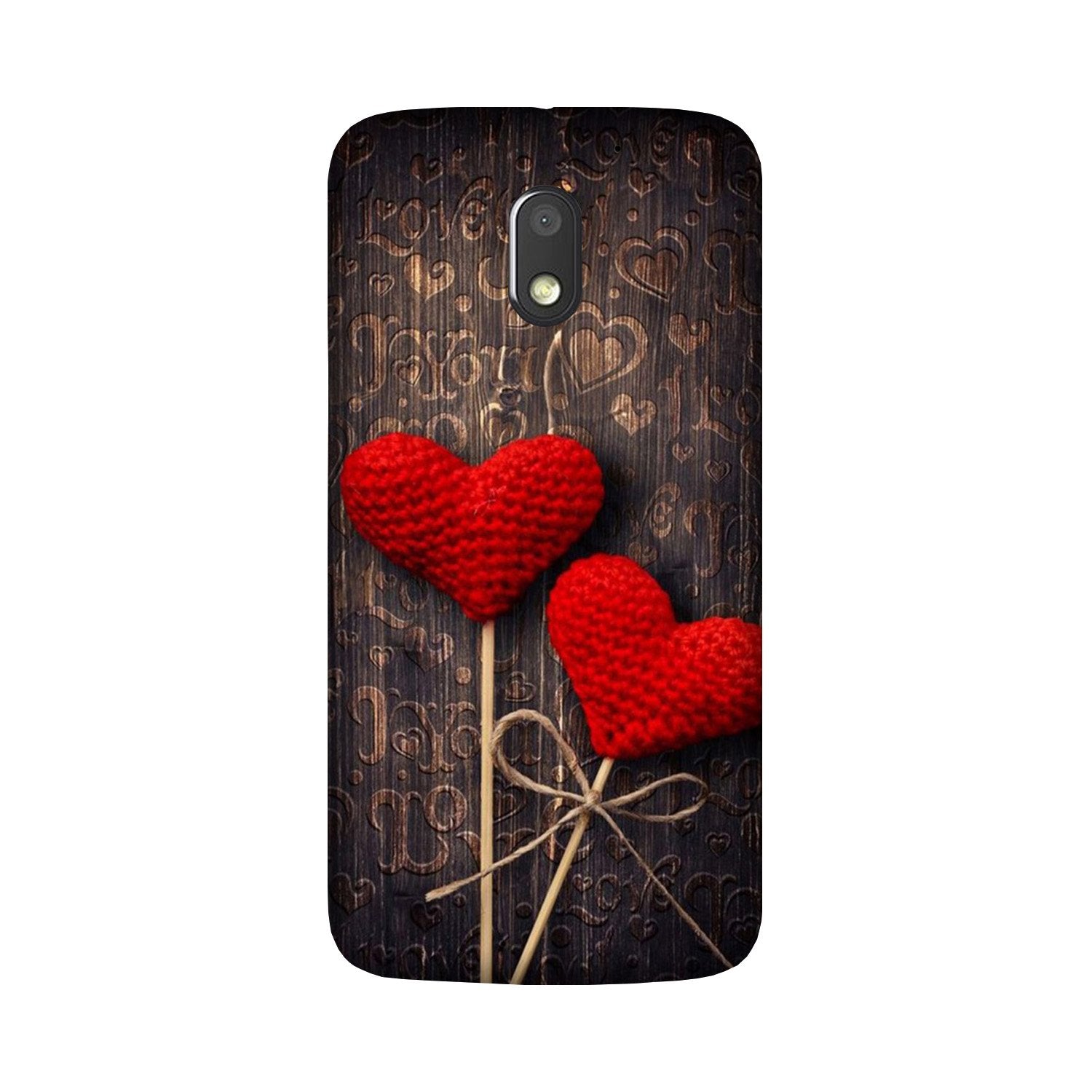 Red Hearts Case for Moto E3 Power