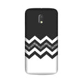 Black white Pattern2Case for Moto E3 Power