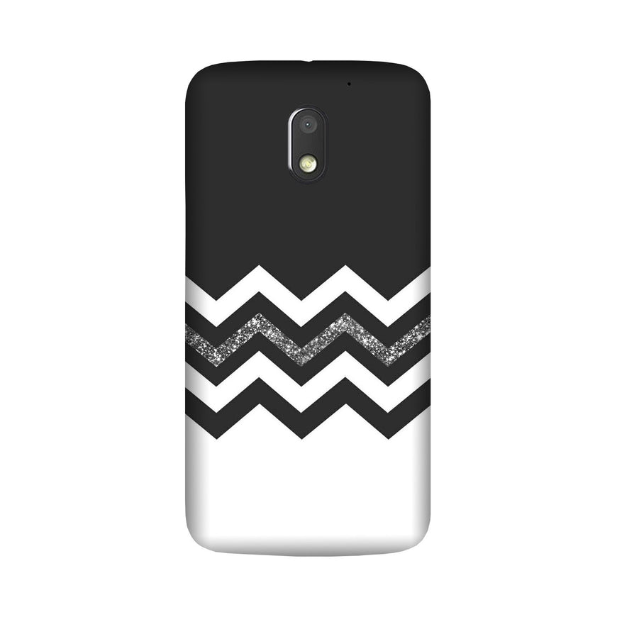 Black white Pattern2Case for Moto E3 Power