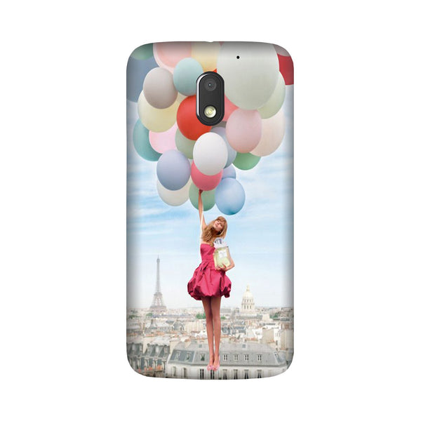 Girl with Baloon Case for Moto E3 Power