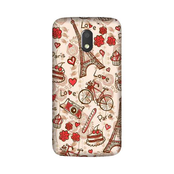 Love Paris Case for Moto G4 Play  (Design - 103)