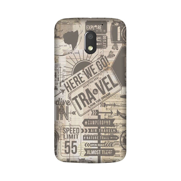 Travel Case for Moto G4 Play  (Design - 104)