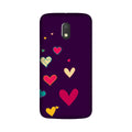 Purple Background Case for Moto E3 Power  (Design - 107)
