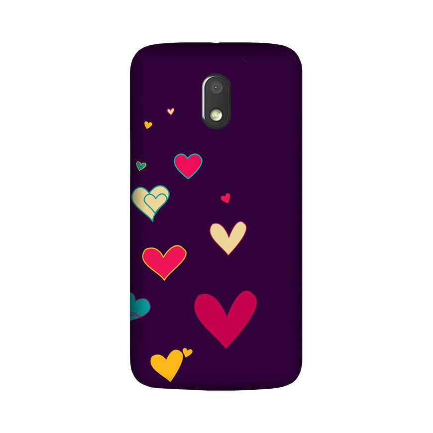 Purple Background Case for Moto E3 Power  (Design - 107)