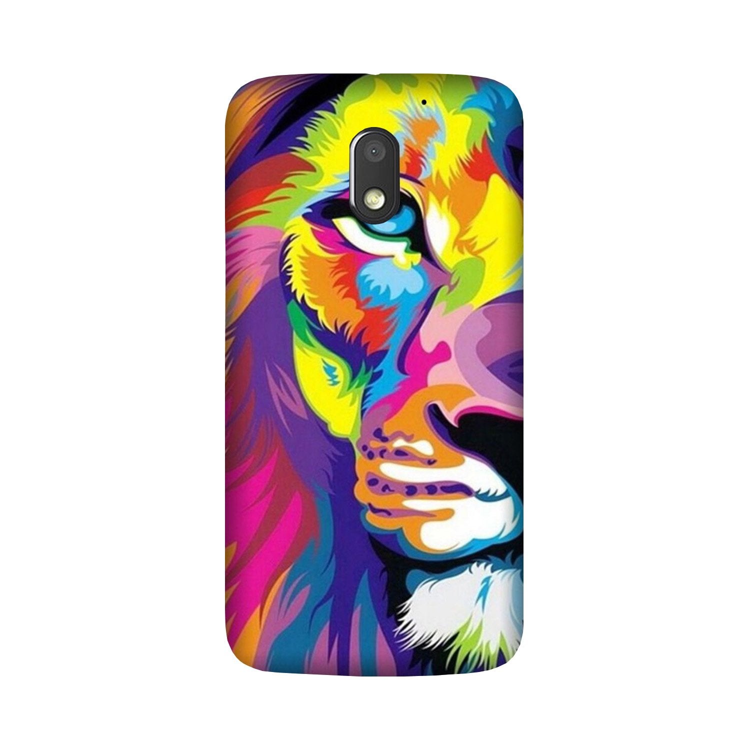 Colorful Lion Case for Moto G4 Play(Design - 110)