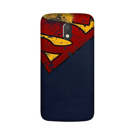 Superman Superhero Case for Moto G4 Play(Design - 125)