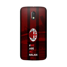 AC Milan Case for Moto G4 Play  (Design - 155)