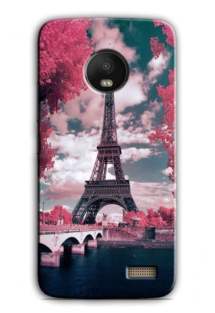 Eiffel Tower Case for Moto E4  (Design - 101)