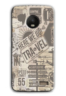 Travel Case for Moto E4  (Design - 104)