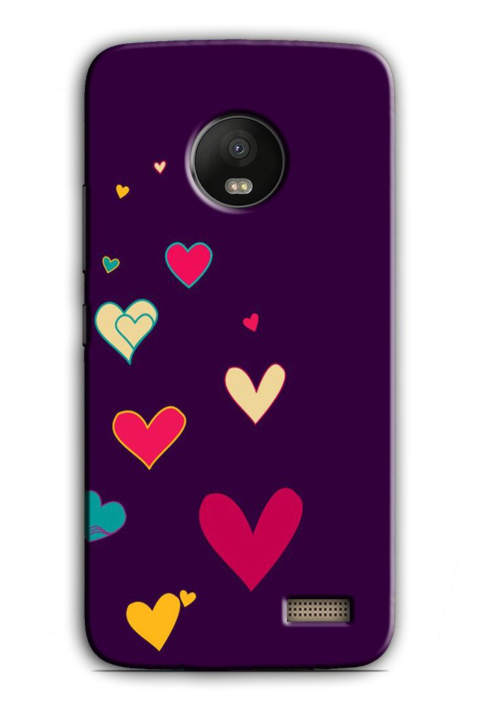 Purple Background Case for Moto E4(Design - 107)