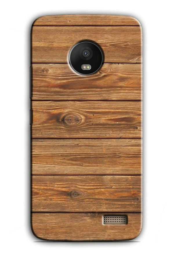 Wooden Look Case for Moto E4  (Design - 113)