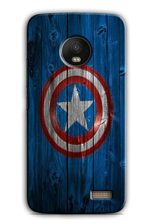 Captain America Superhero Case for Moto E4  (Design - 118)