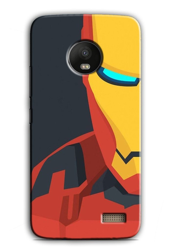 Iron Man Superhero Case for Moto E4  (Design - 120)