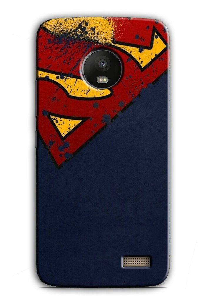 Superman Superhero Case for Moto E4(Design - 125)