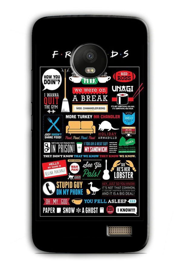 Friends Case for Moto E4  (Design - 145)