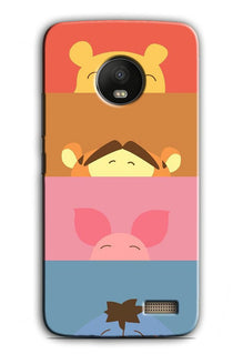 Cartoon Case for Moto E4 (Design - 183)