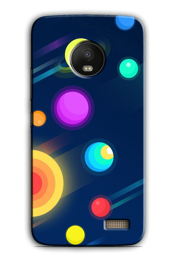 Solar Planet Case for Moto E4 (Design - 197)