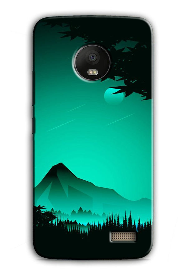 Moon Mountain Case for Moto E4 (Design - 204)
