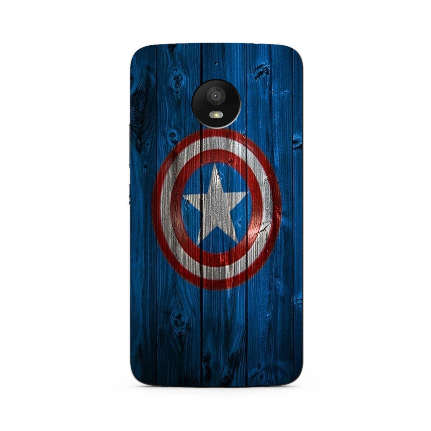 Captain America Superhero Case for Moto E4 Plus  (Design - 118)