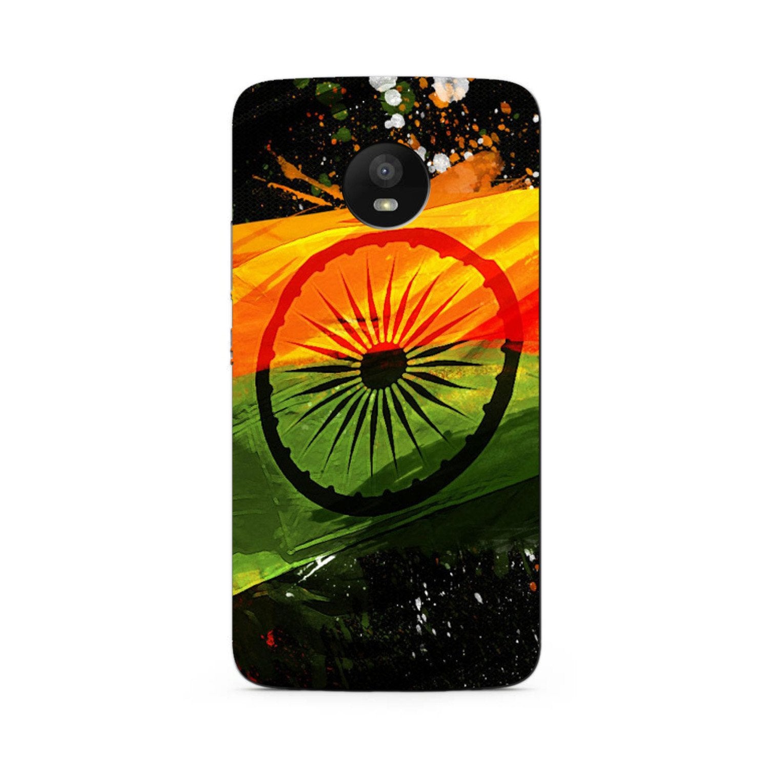 Indian Flag Case for Moto E4 Plus  (Design - 137)