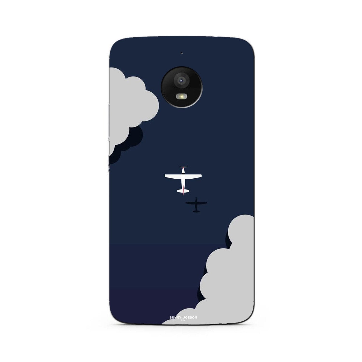 Clouds Plane Case for Moto E4 Plus (Design - 196)