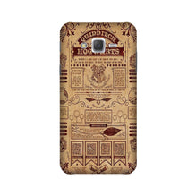 Hogwarts Mobile Back Case for Galaxy E5  (Design - 304)