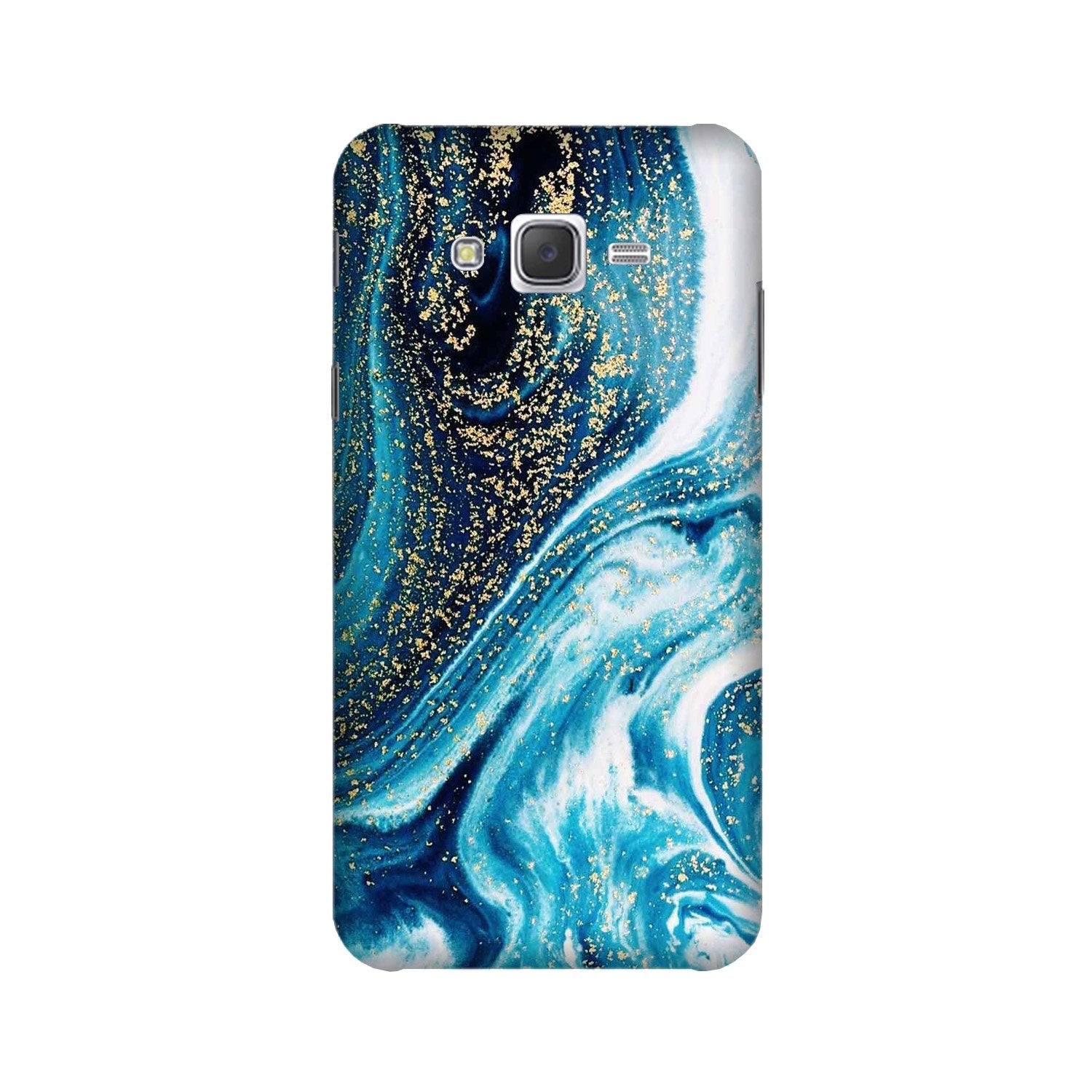 Marble Texture Mobile Back Case for Galaxy J7 (2015) (Design - 308)