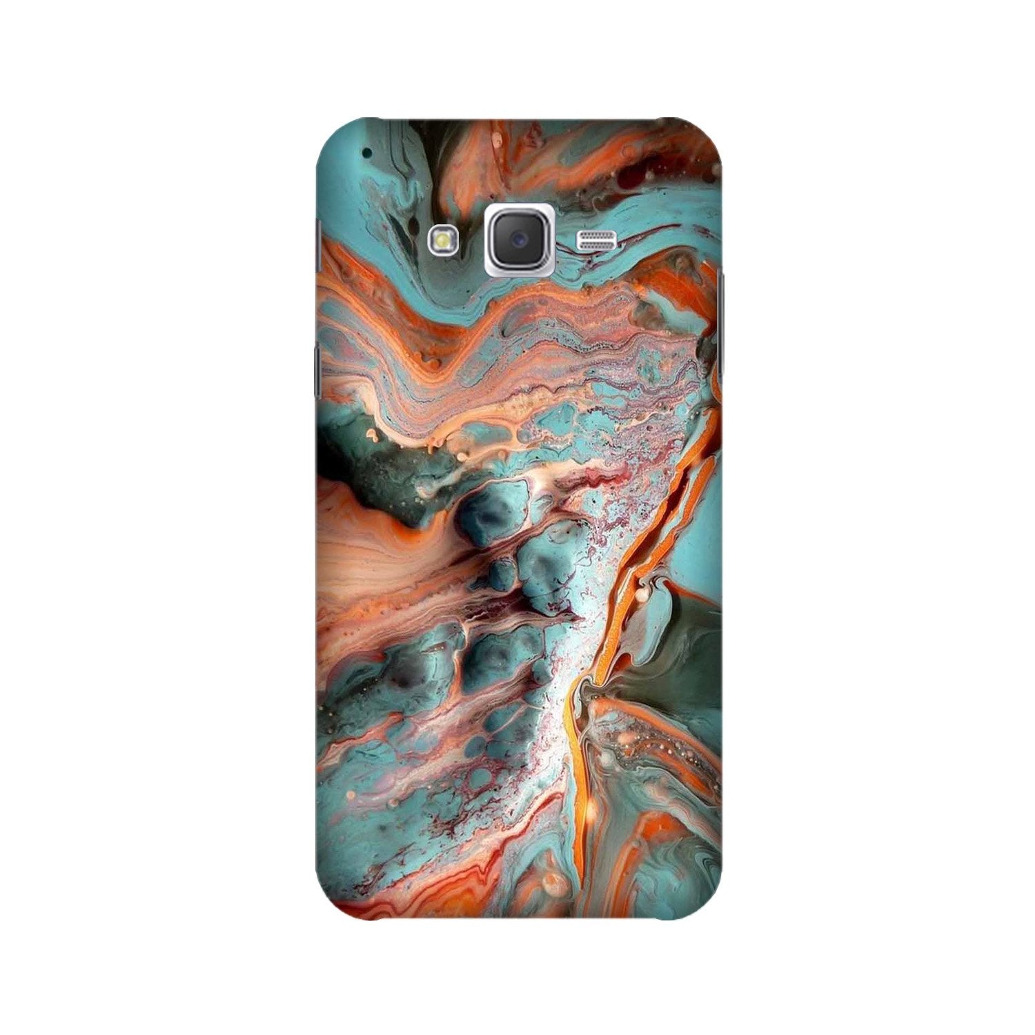 Marble Texture Mobile Back Case for Galaxy J7 (2015) (Design - 309)