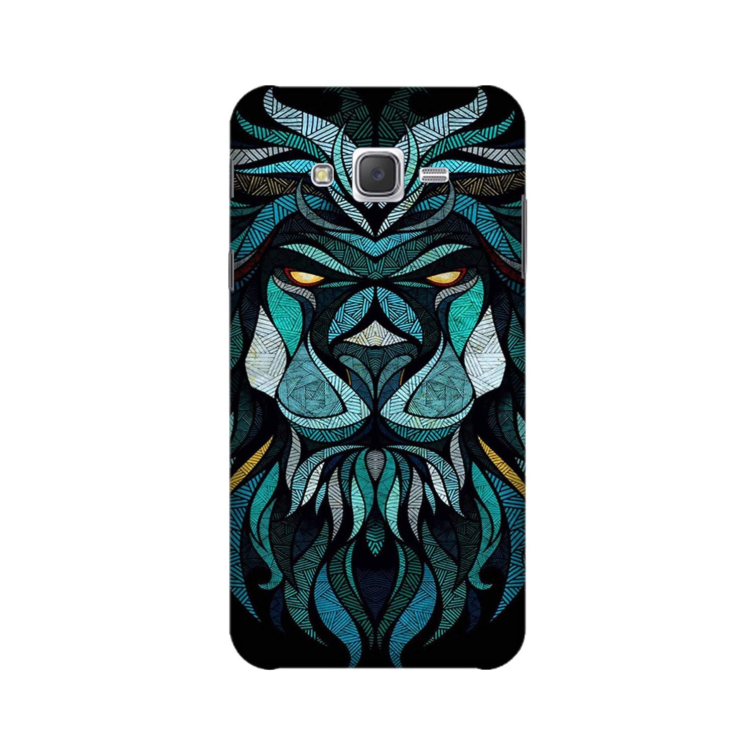 Lion Mobile Back Case for Galaxy J7 (2015) (Design - 314)