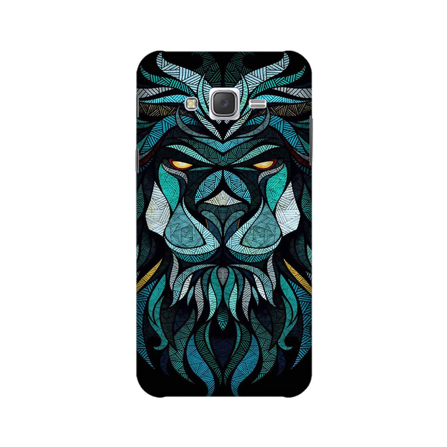 Lion Mobile Back Case for Galaxy J7 (2015) (Design - 314)