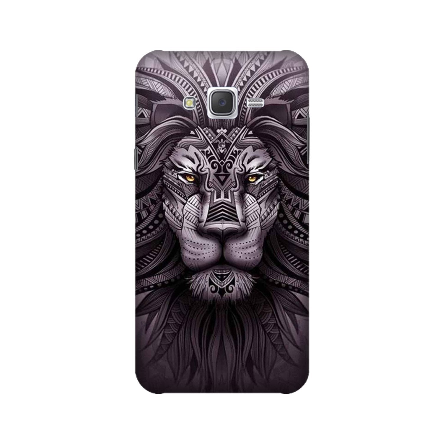 Lion Mobile Back Case for Galaxy J3 (2015)  (Design - 315)