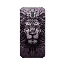 Lion Mobile Back Case for Galaxy E5  (Design - 315)