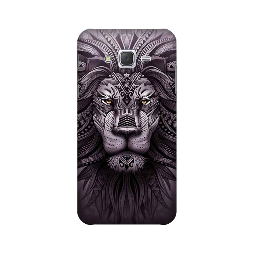 Lion Mobile Back Case for Galaxy J7 (2015) (Design - 315)