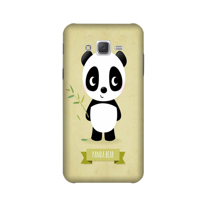 Panda Bear Mobile Back Case for Galaxy J7 (2016) (Design - 317)