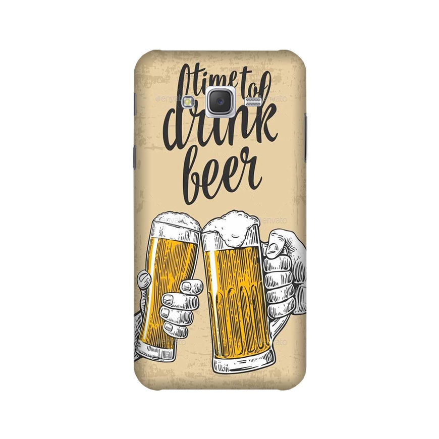 Drink Beer Mobile Back Case for Galaxy E5  (Design - 328)
