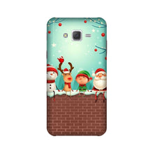 Santa Claus Mobile Back Case for Galaxy E7  (Design - 334)