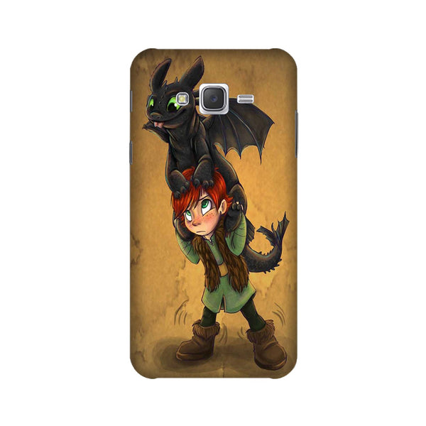 Dragon Mobile Back Case for Galaxy E7  (Design - 336)