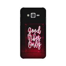Good Vibes Only Mobile Back Case for Galaxy J7 (2015) (Design - 354)