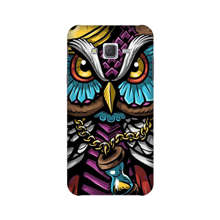 Owl Mobile Back Case for Galaxy J7 (2015) (Design - 359)
