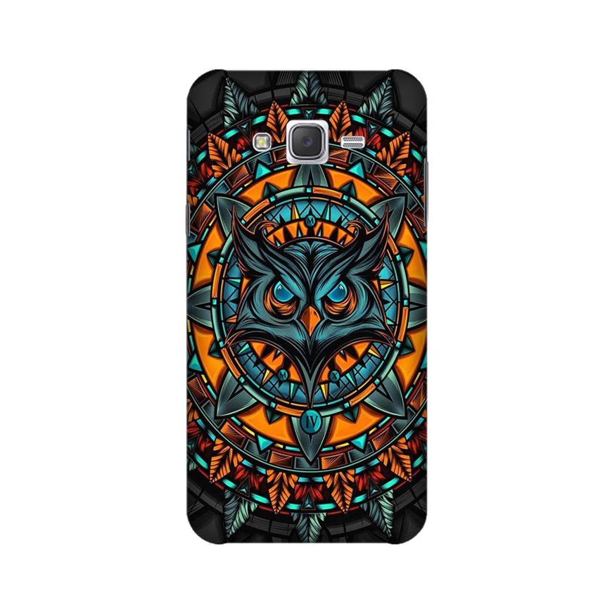 Owl Mobile Back Case for Galaxy J7 (2015) (Design - 360)