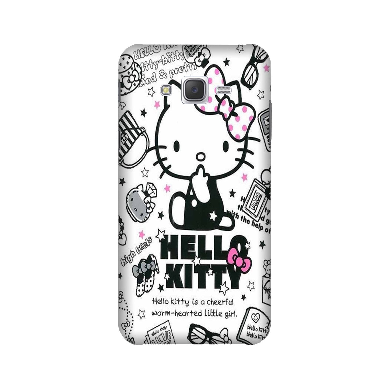 Hello Kitty Mobile Back Case for Galaxy J3 (2015)  (Design - 361)