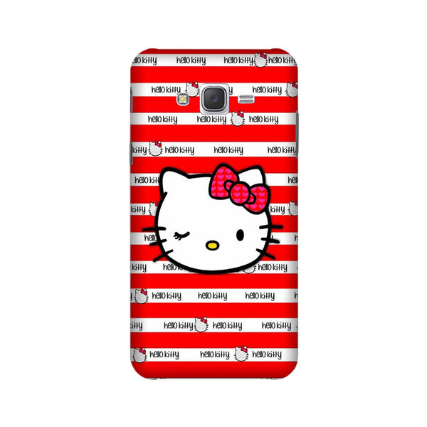 Hello Kitty Mobile Back Case for Galaxy E7  (Design - 364)