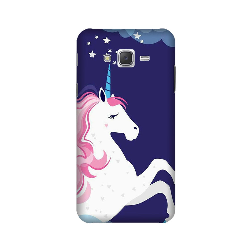 Unicorn Mobile Back Case for Galaxy J7 (2015) (Design - 365)